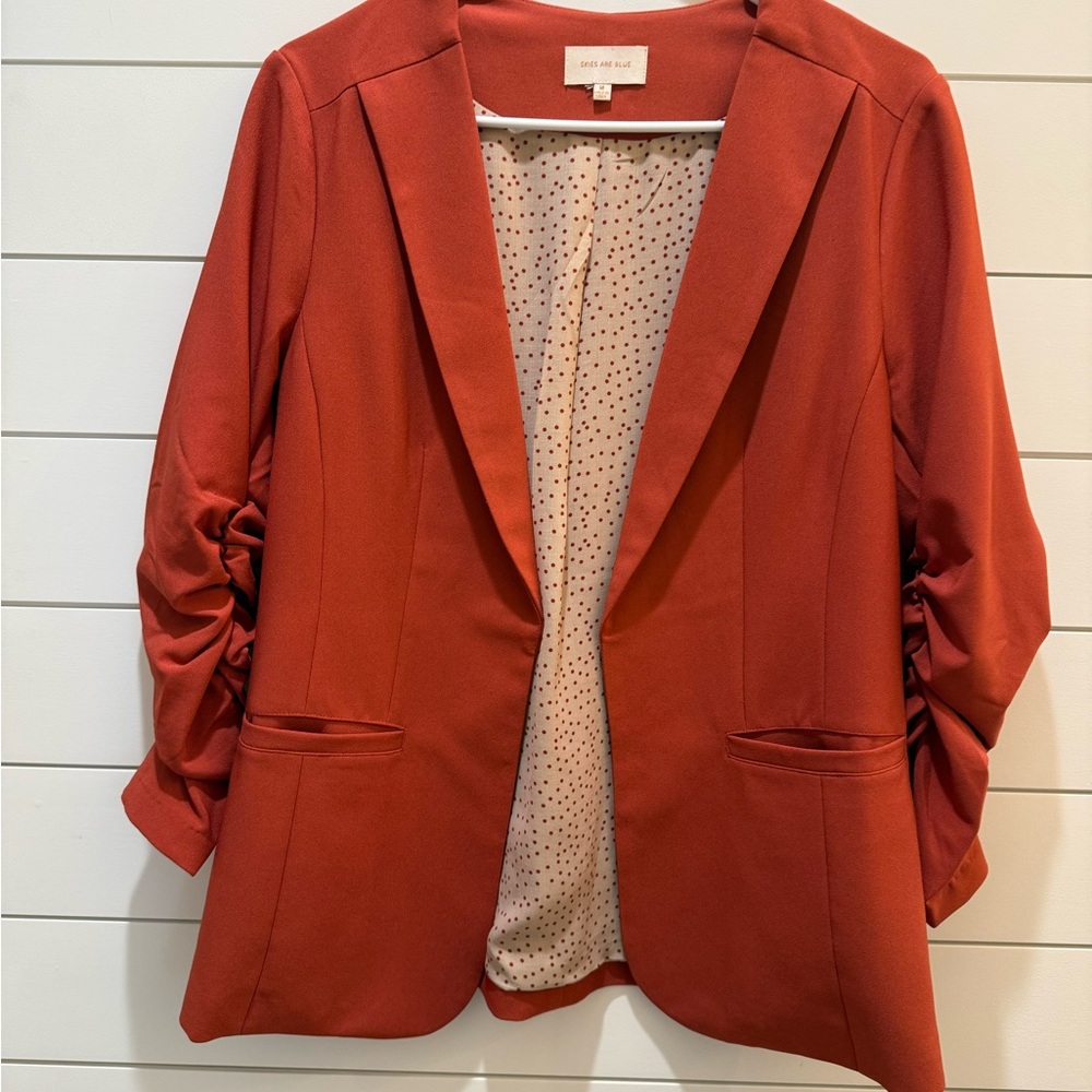 Skies Are Blue Rust Blazer